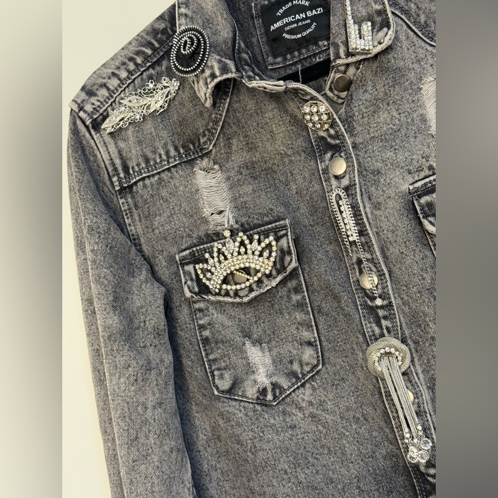 Custom distressed jacket - Picture 2 of 8